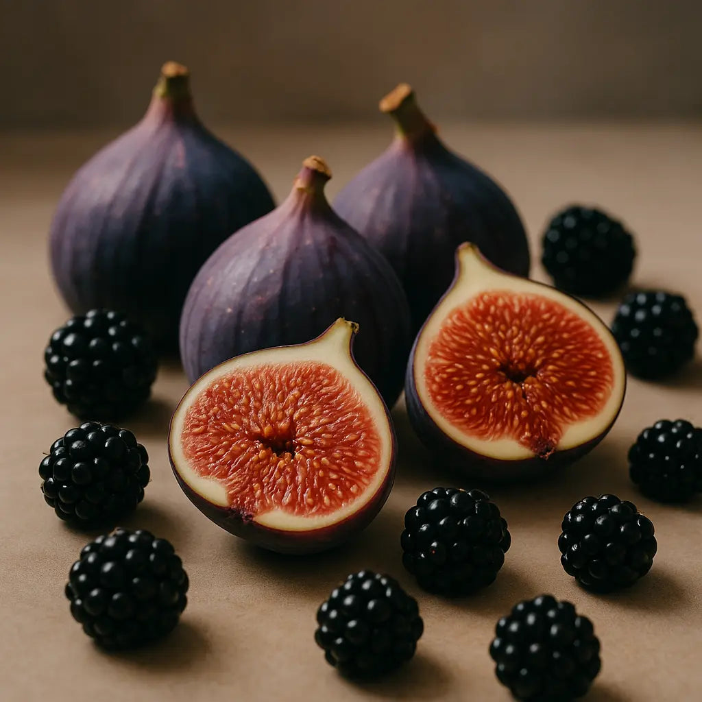 Ralight scented candle wood wick misty berries background